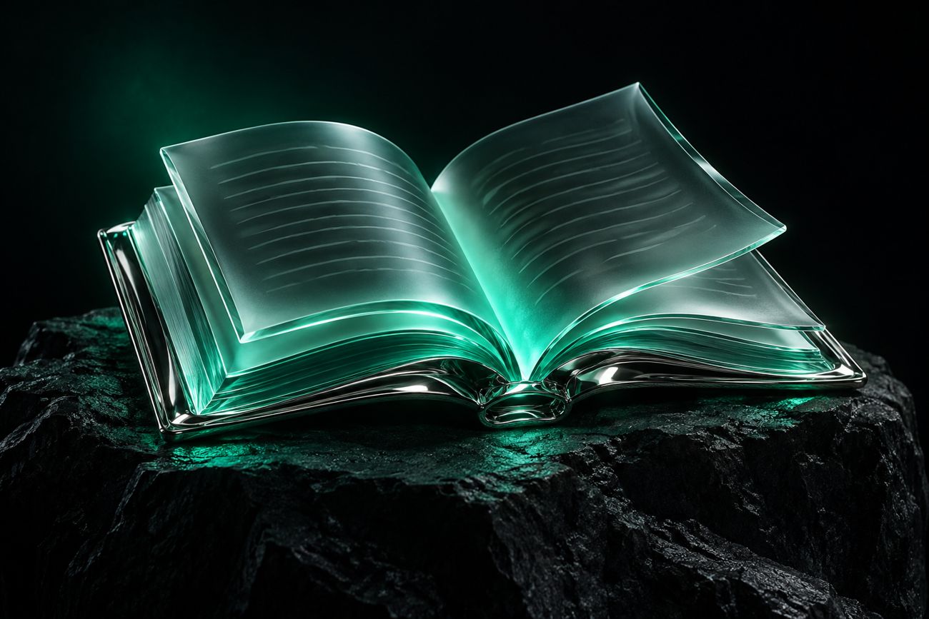 Раскрытая стеклянная книга